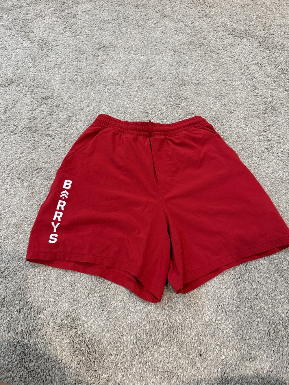 Red Men's Athletic Lululemon Barry’s Shorts small